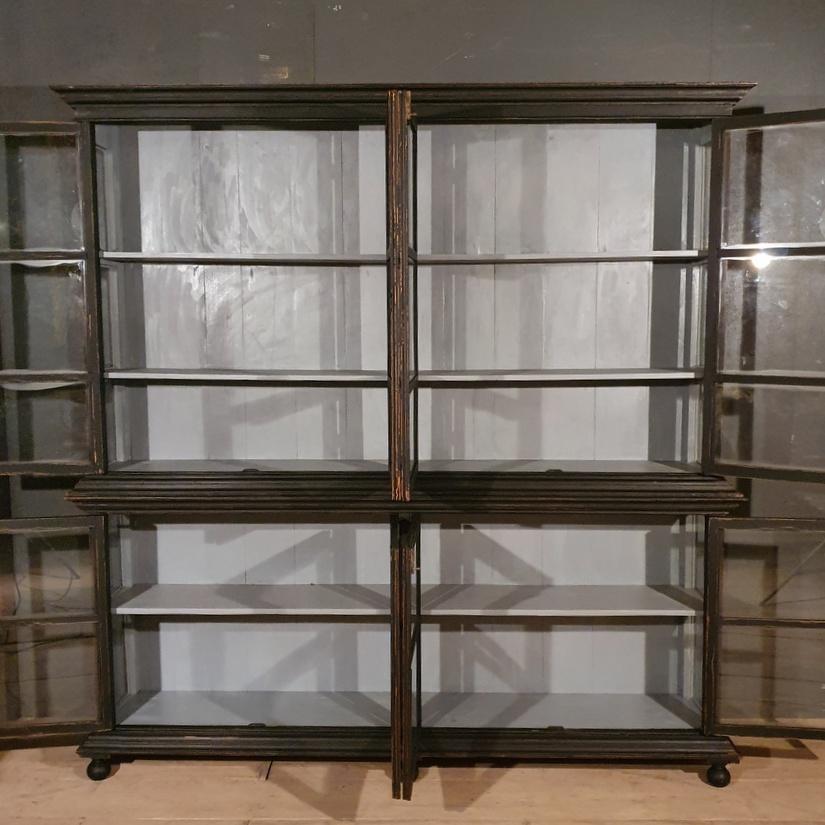 19th Century Pair of Glazed Display Cabinets