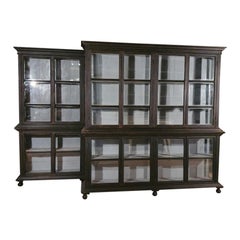 Antique Pair of Glazed Display Cabinets