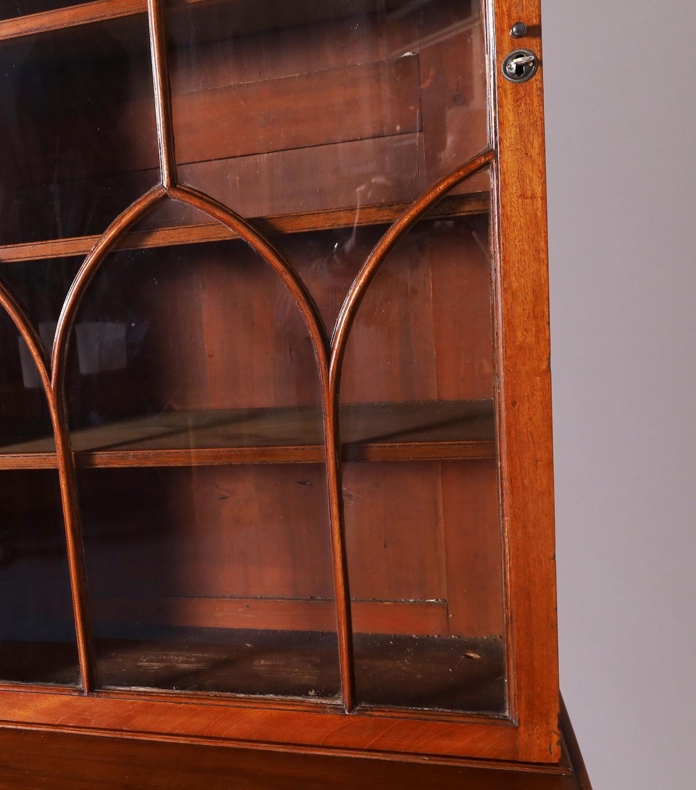 19th Century Pair of Glazed Front Bookcases or Cabinets For Sale