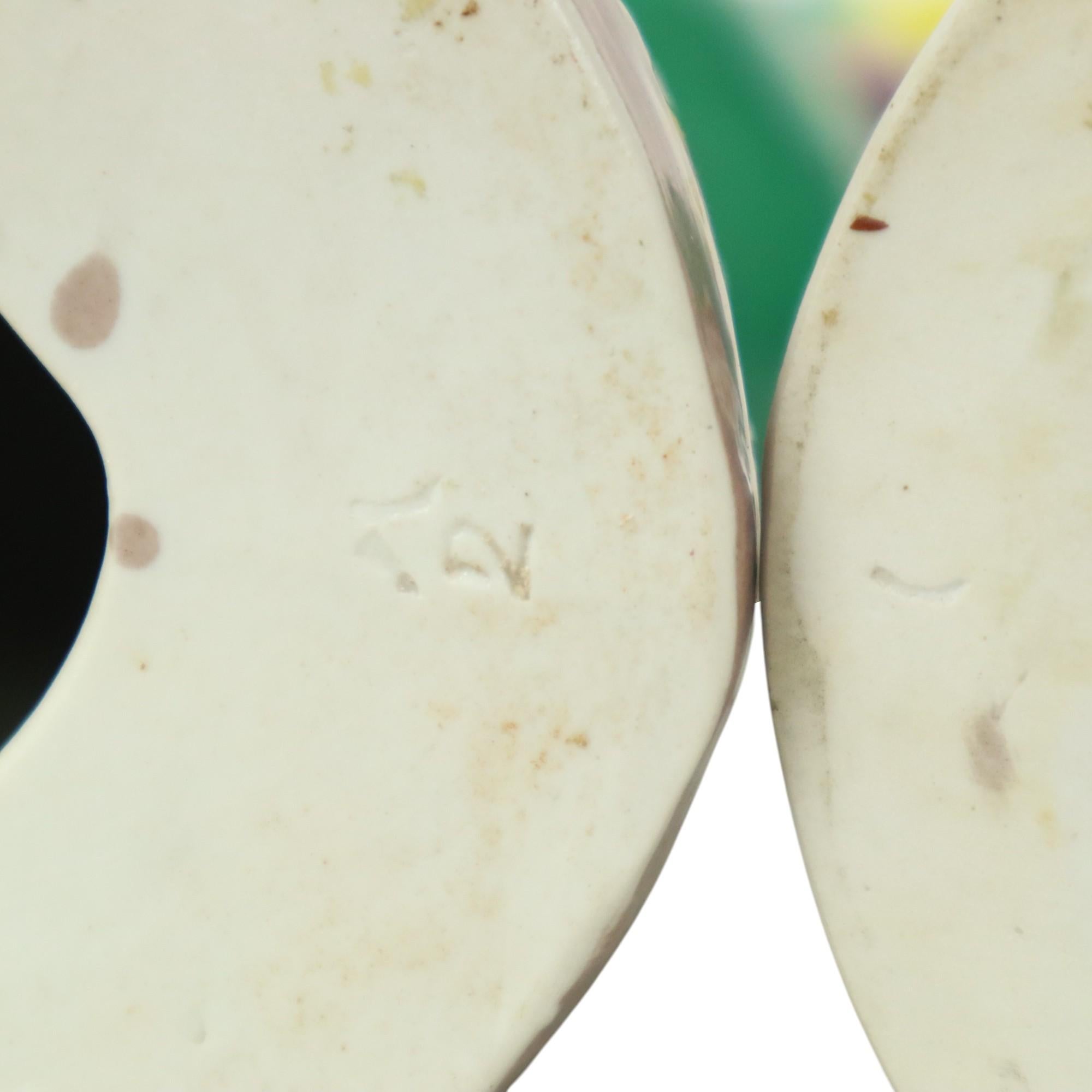 Paire de coqs polychromes émaillés en porcelaine chinoise 34cm en vente 10