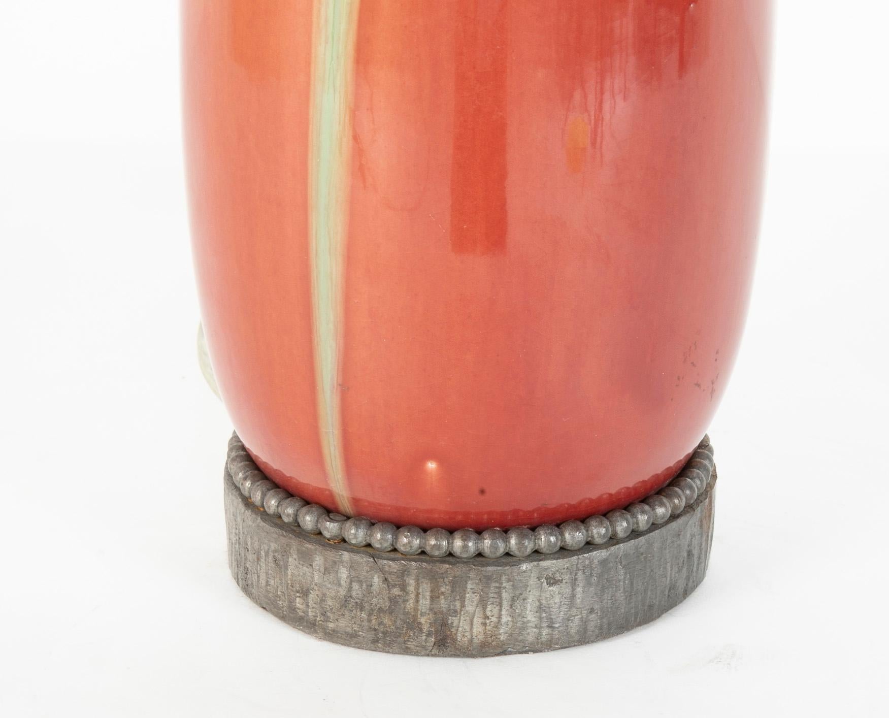 French Pair of Glazed Stoneware Pottery Lamps by Pierre-Adrien Dalpayrat & Louis Katona