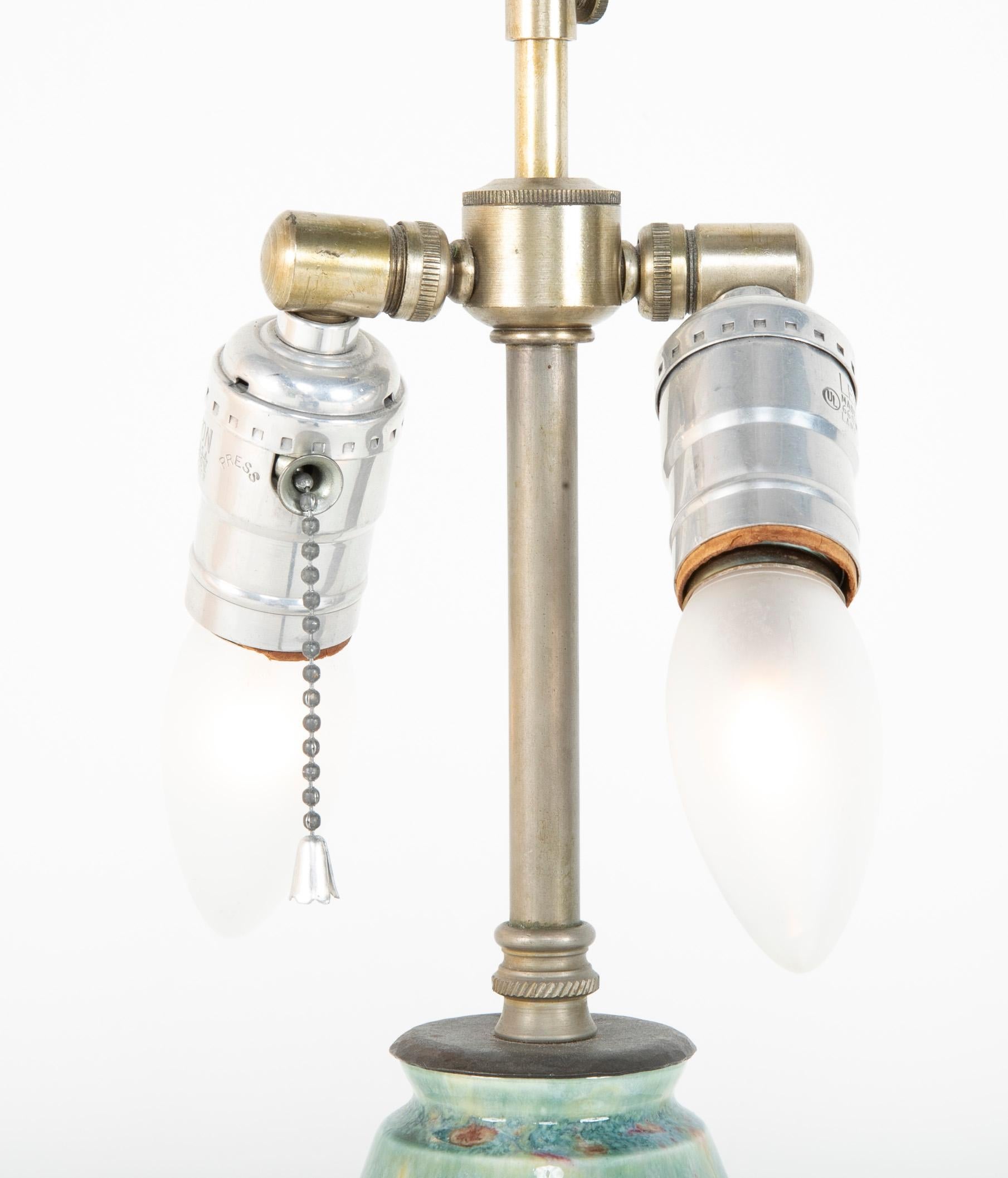 20th Century Pair of Glazed Stoneware Pottery Lamps by Pierre-Adrien Dalpayrat & Louis Katona