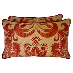 Pair of Glicine Patterned Fortuny Pillows