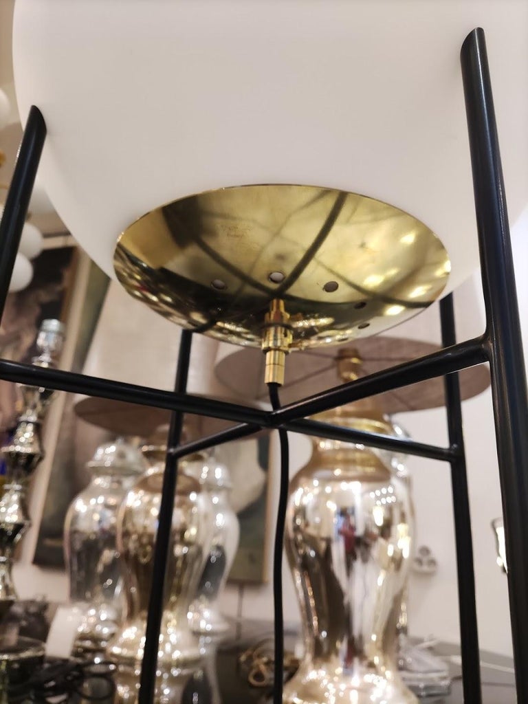 Pair of Globe Floor Lamps For Sale at 1stDibs