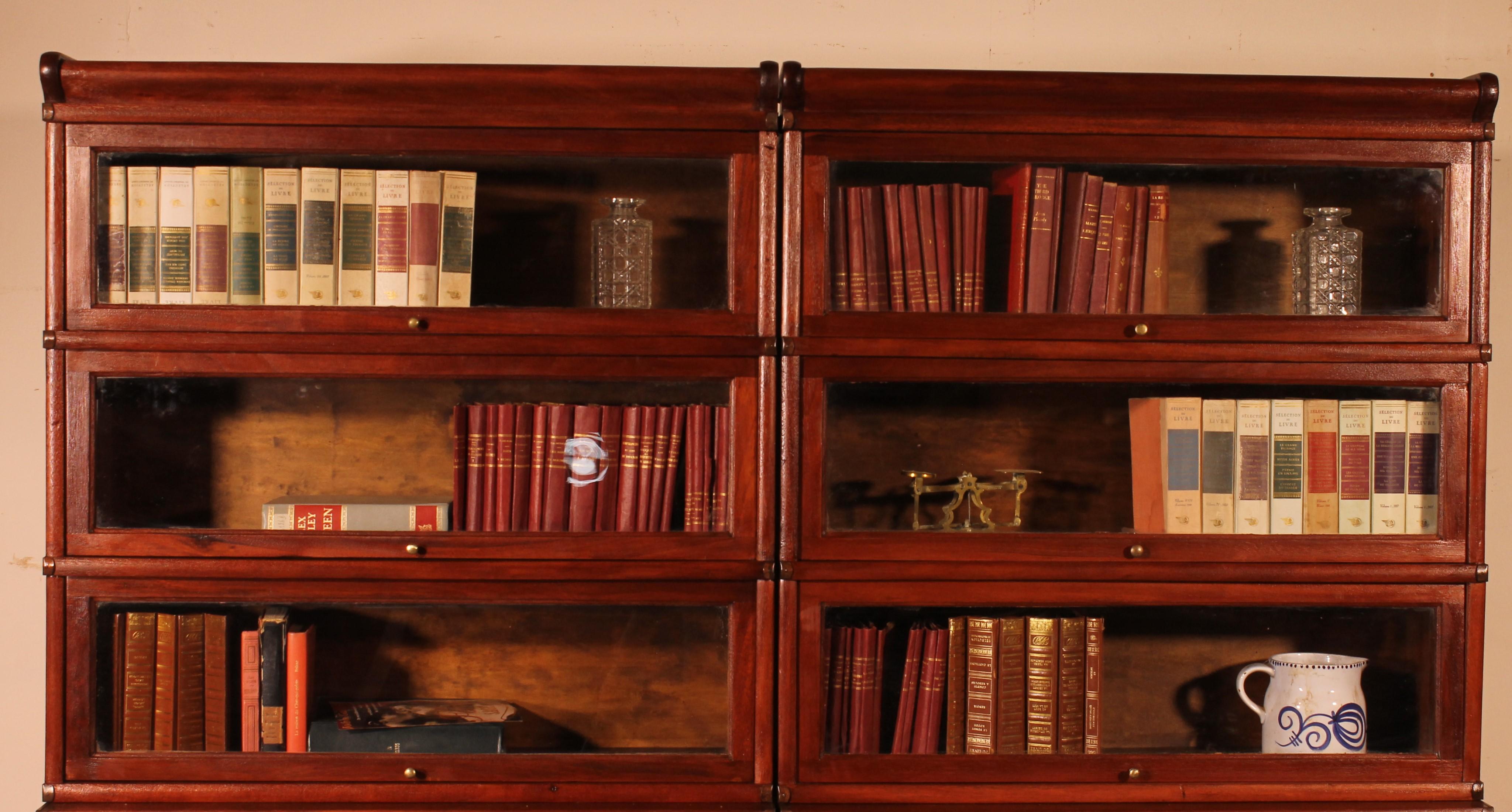 Pair of Globe Wernicke Bookcases in Mahogany, 19th Century In Good Condition For Sale In Brussels, Brussels