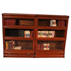 Pair Of Globe Wernicke London Oak Bookcases Circa 1900