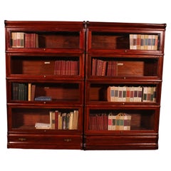 Pair Of Globe Wernicke Mahogany Bookcases Circa 1900