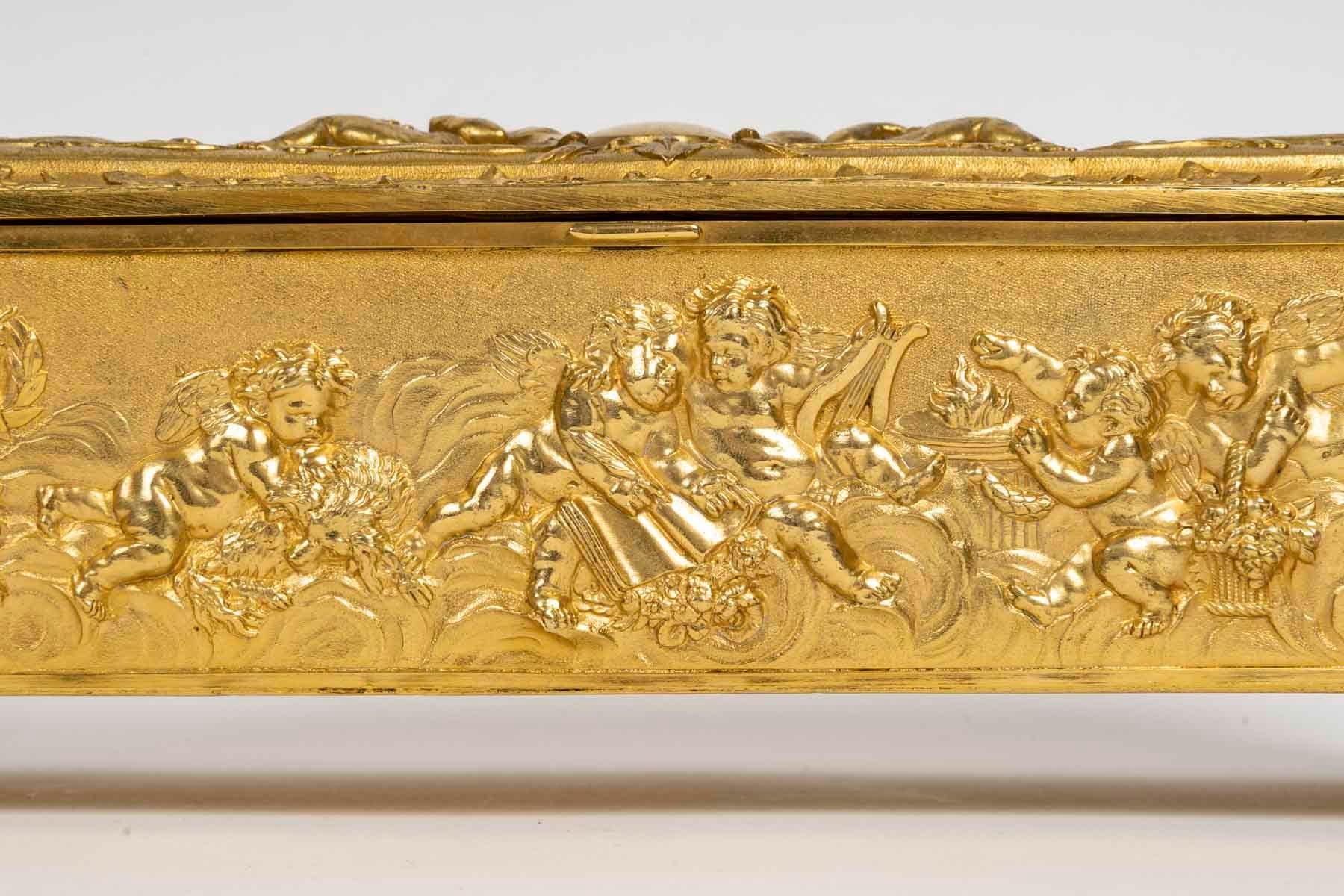 French Pair of Glove Boxes or Jewelry Boxes, Napoleon III Period, 19th Century.