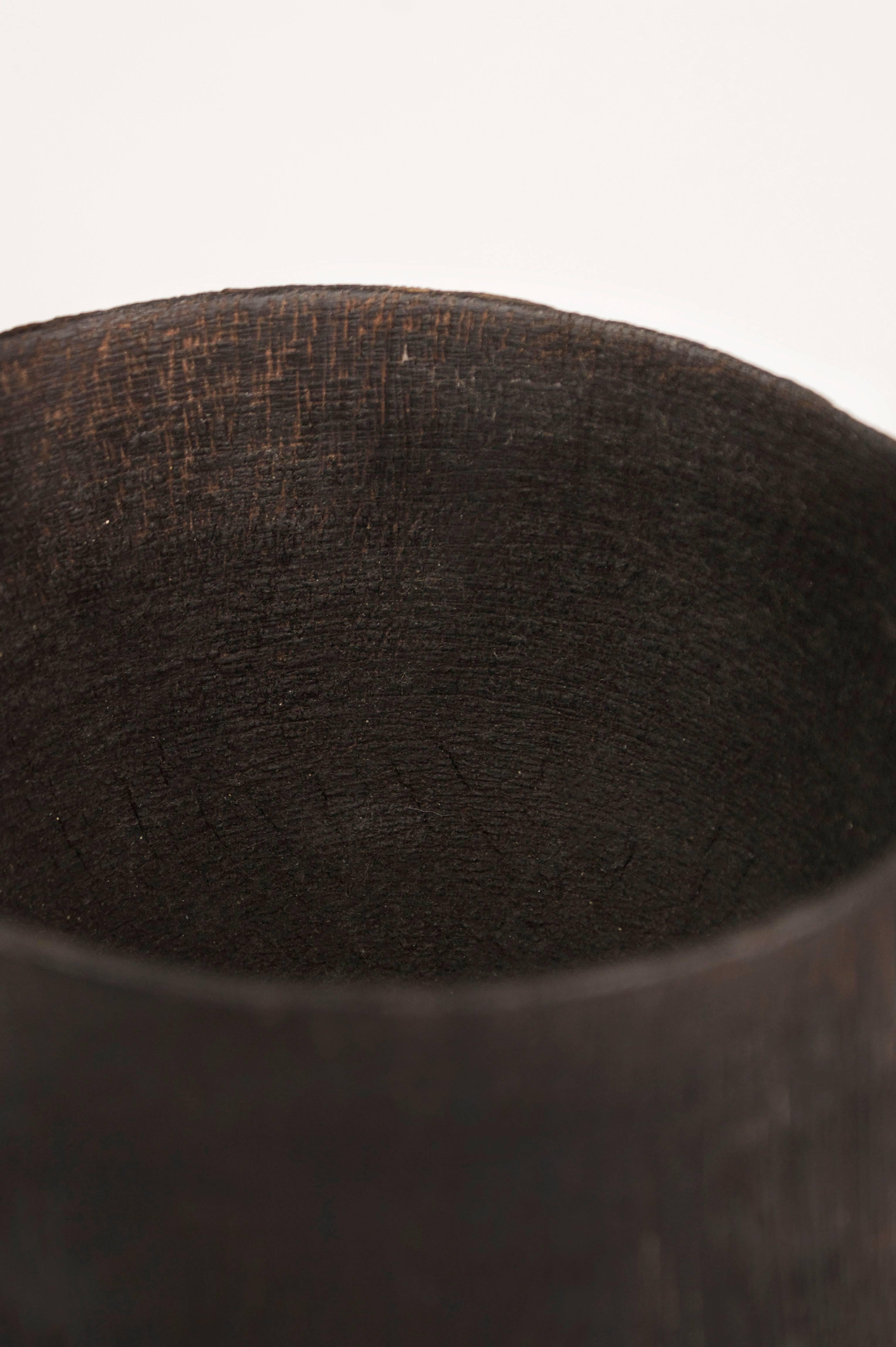 Contemporary Pair of Goblet Bowl, Iroko and Oak, Signed Arno Declercq For Sale