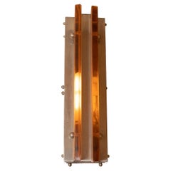 Pair of Gold Aluminum Tall Sconces from Alan Moss