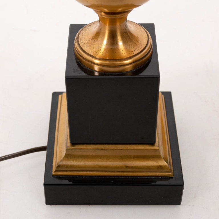 Pair of Gold and Black Vintage Table Lamps at 1stDibs
