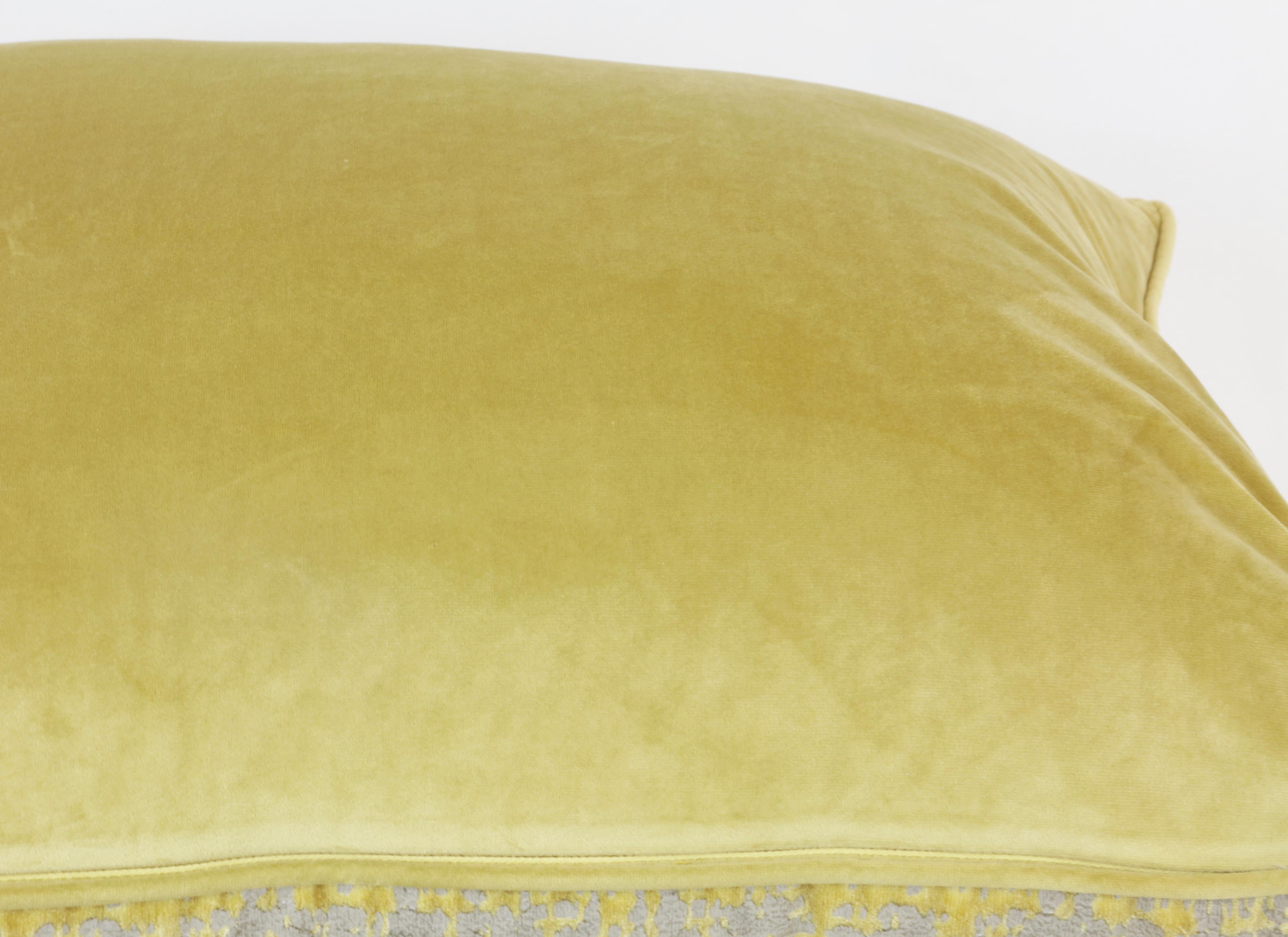 Pair of Gold and Silver Pillows 1