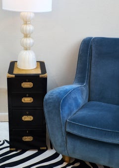 Pair of Gold "Avventurina" Murano Glass Table Lamps