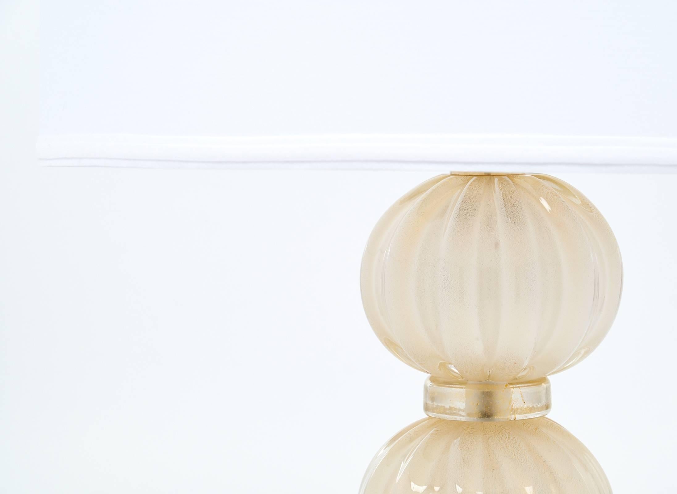 Italiano Coppia di lampade da tavolo in vetro di Murano 