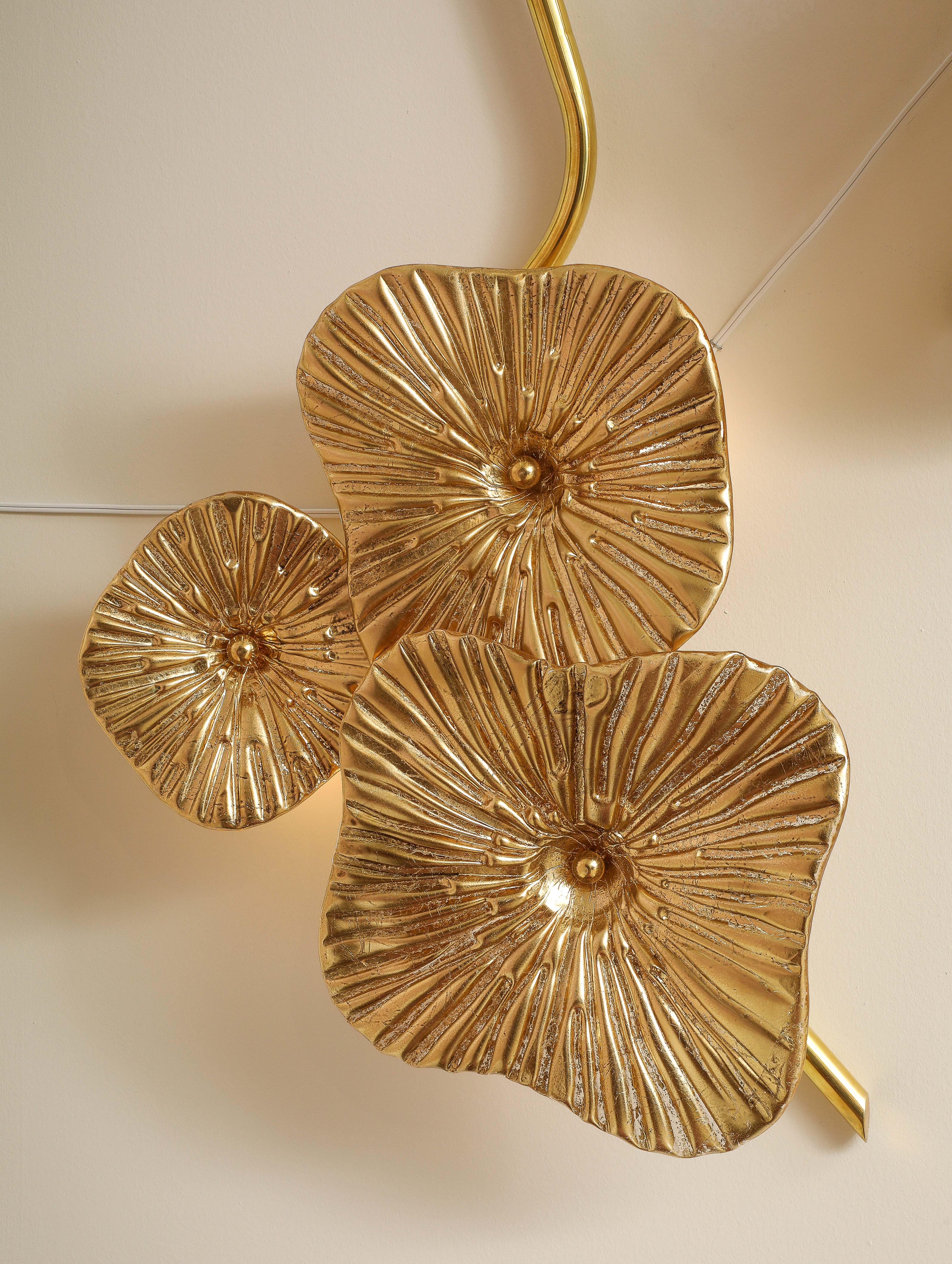 Pair of Gold Bronze Murano 