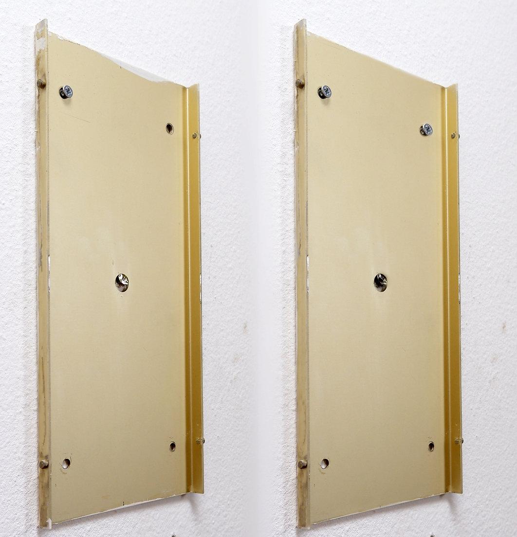 Coppia di lampade da parete in alluminio color oro di Jules Wabbes - 2 coppie disponibili (2) In condizioni buone in vendita a Linkebeek, BE