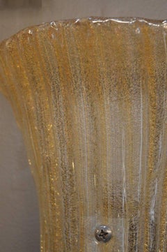 Pair of Gold Dust Murano Sconces