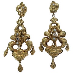 Antique Pair of Gold Earrings