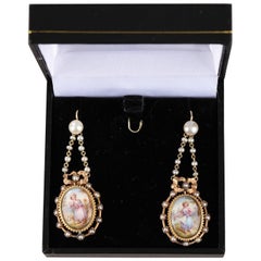 Pair of Gold Earrings, Napoleon III