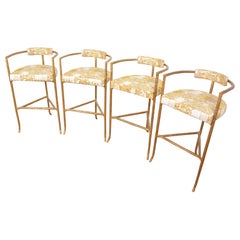 Pair of Gold Giacometti Style "Twig" Counter-stools by Elan Atelier (in Stock)