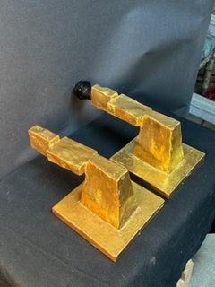 Pair of Gold-Gilded Wall Sconces