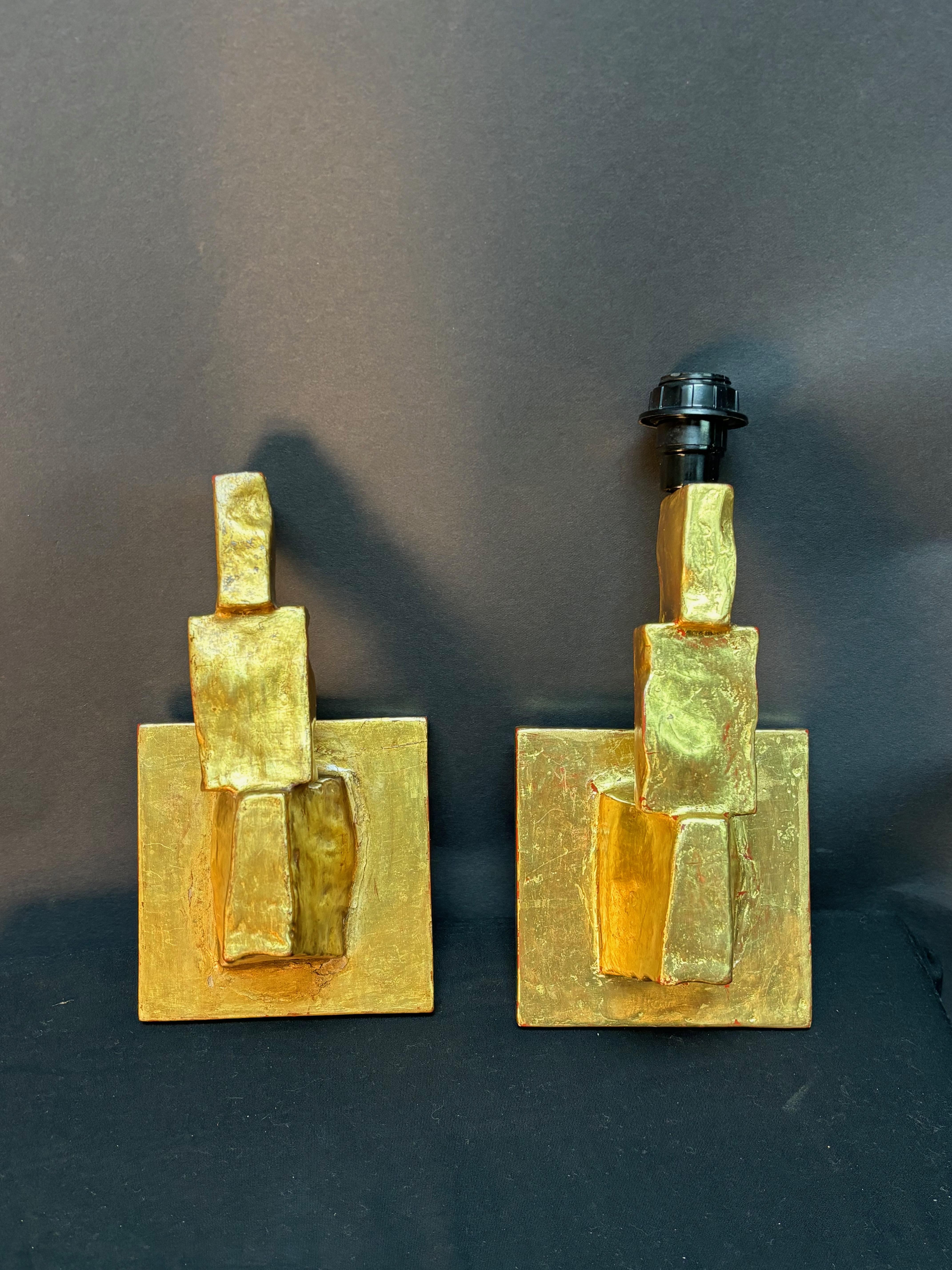 Paar vergoldete Wandleuchter im Zustand „Neu“ im Angebot in Los Angeles, CA