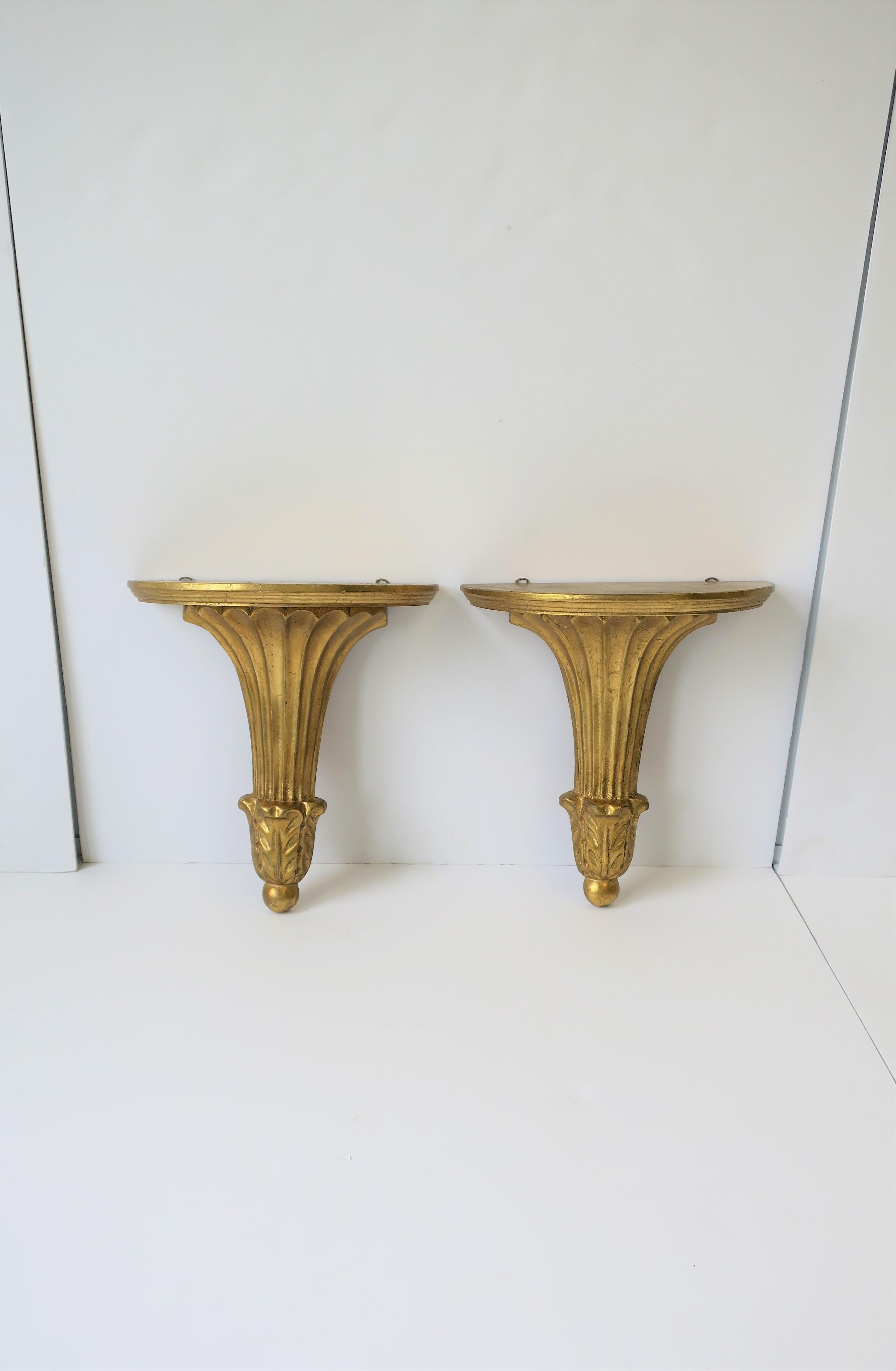 gold wall brackets