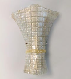 Pair of Gold Graniglia Bow Sconces