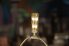 Paire de lampes de bureau Florence en feuilles d'or par Bryan Cox