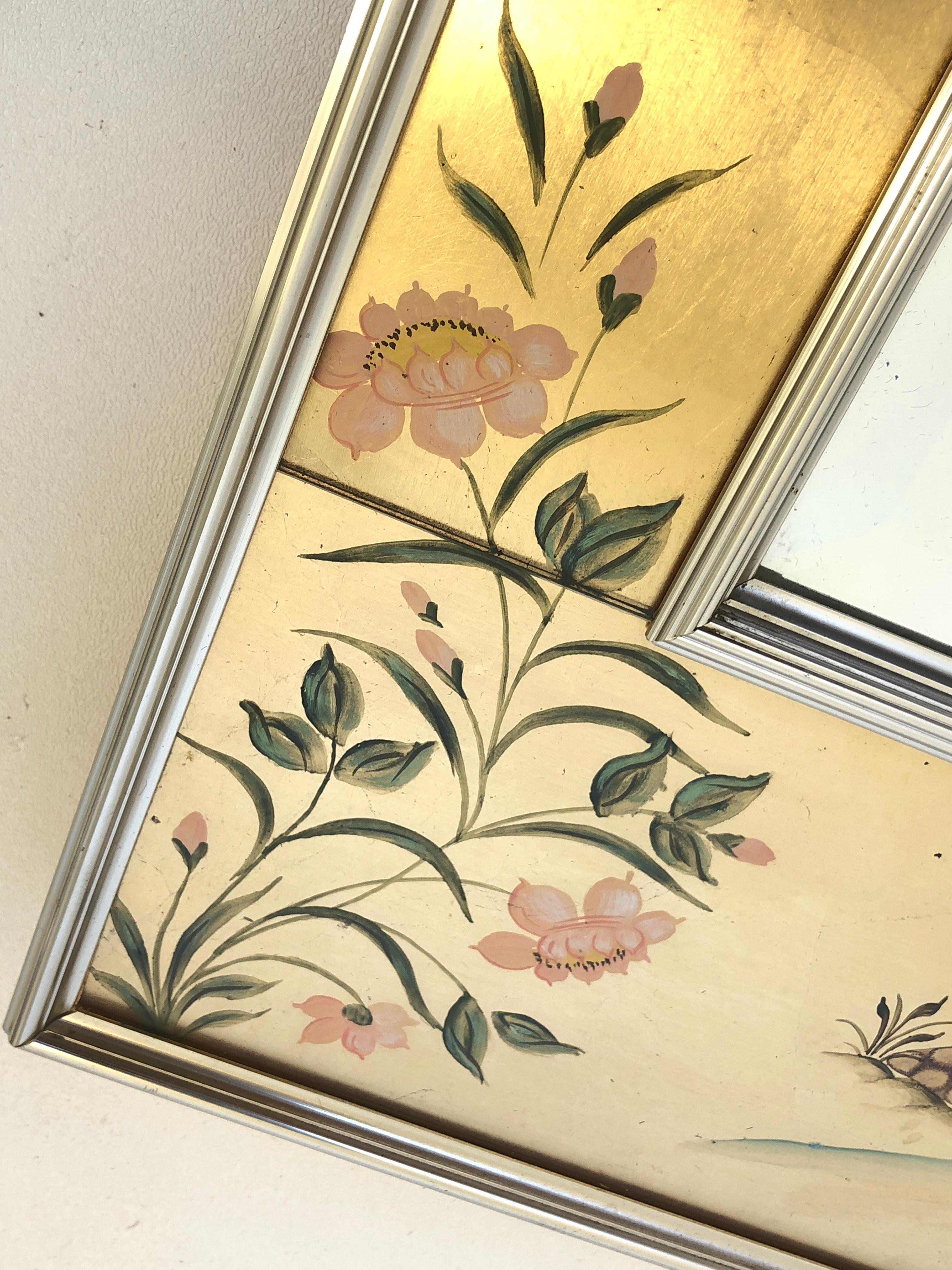 Pair of Gold Leaf Frame Wall Mirror by La Barge 1