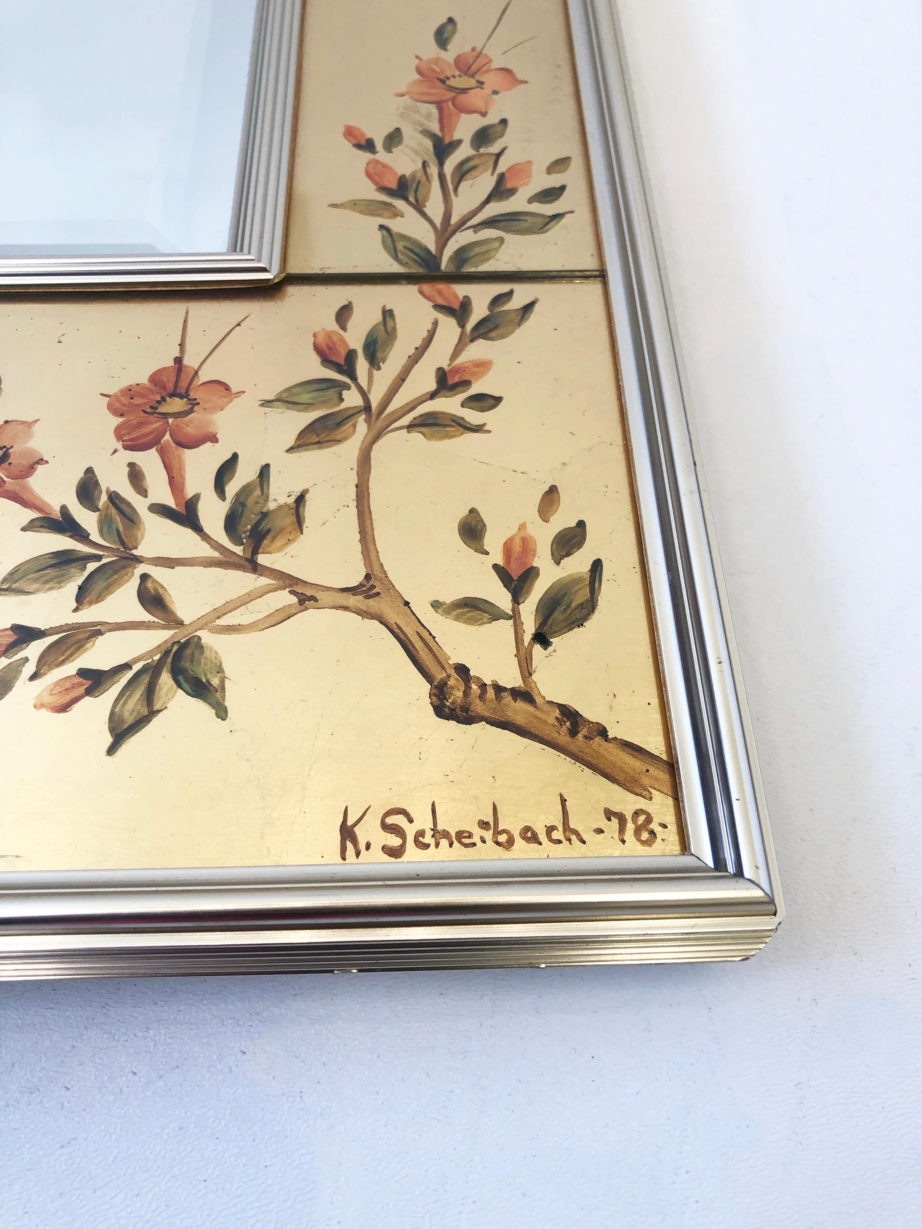 Pair of Gold Leaf Frame Wall Mirror by La Barge 3