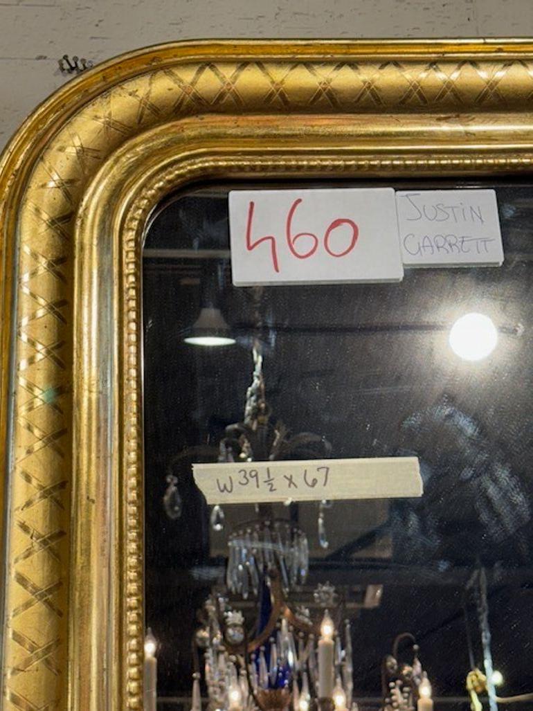 XXIe siècle et contemporain Paire de miroirs Louis Philippe à motif X en vente
