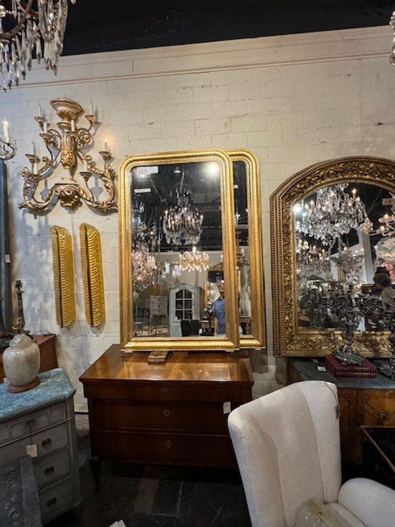 Miroir Paire de miroirs Louis Philippe à motif X en vente