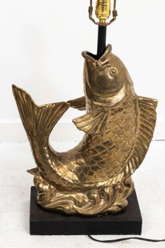 Pair of Gold Lustre Ceramic Lamps