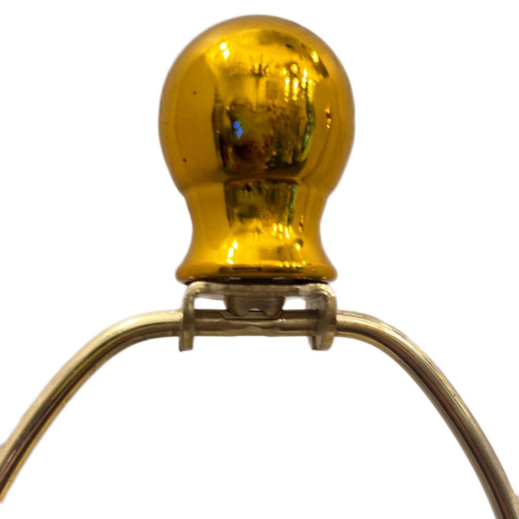 Italian Pair of Gold Mercury Glass Lamps For Sale