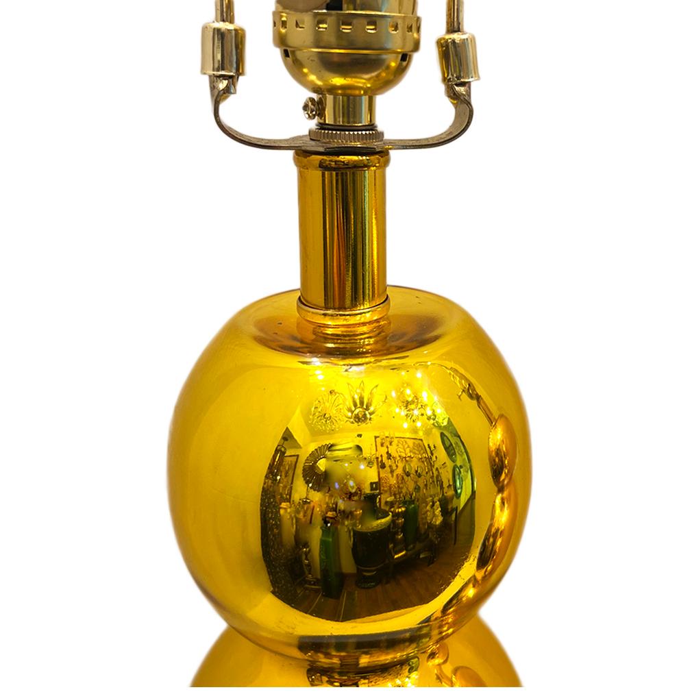 Coppia di lampade in vetro di mercurio color oro In condizioni buone in vendita a New York, NY