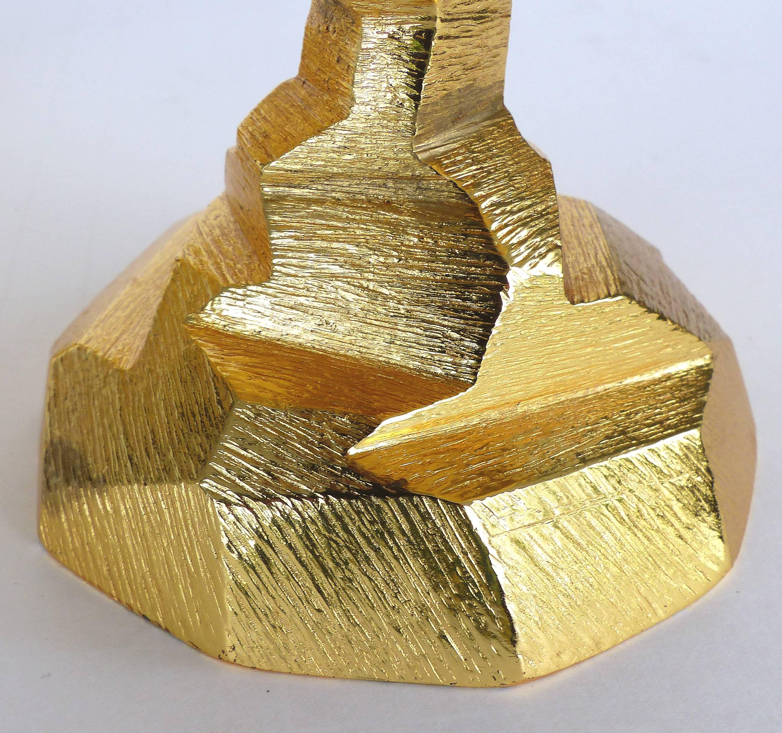 Paar goldene Michael Aram Felsenkompositionen (Moderne)