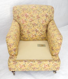 Coppia di sedie da salotto Kravet con tappezzeria floreale oro e rosa MINT