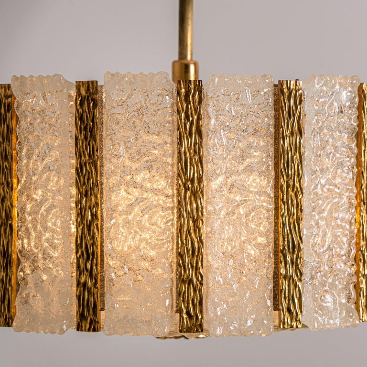 Pair of Gold-Plated Bronze Drum Light Fixtures, 1960s, Austria For Sale 3