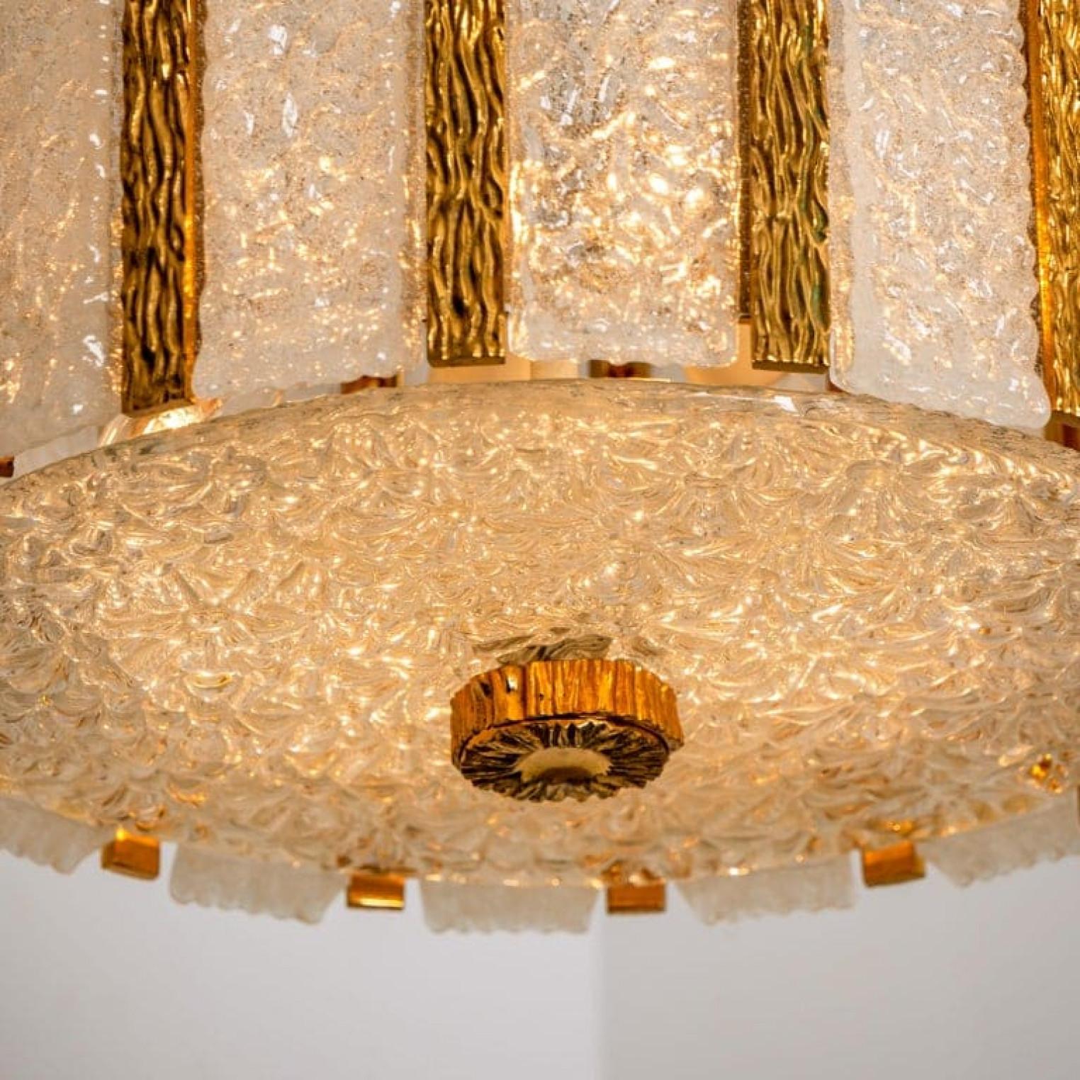 Pair of Gold-Plated Bronze Drum Light Fixtures, 1960s, Austria For Sale 4