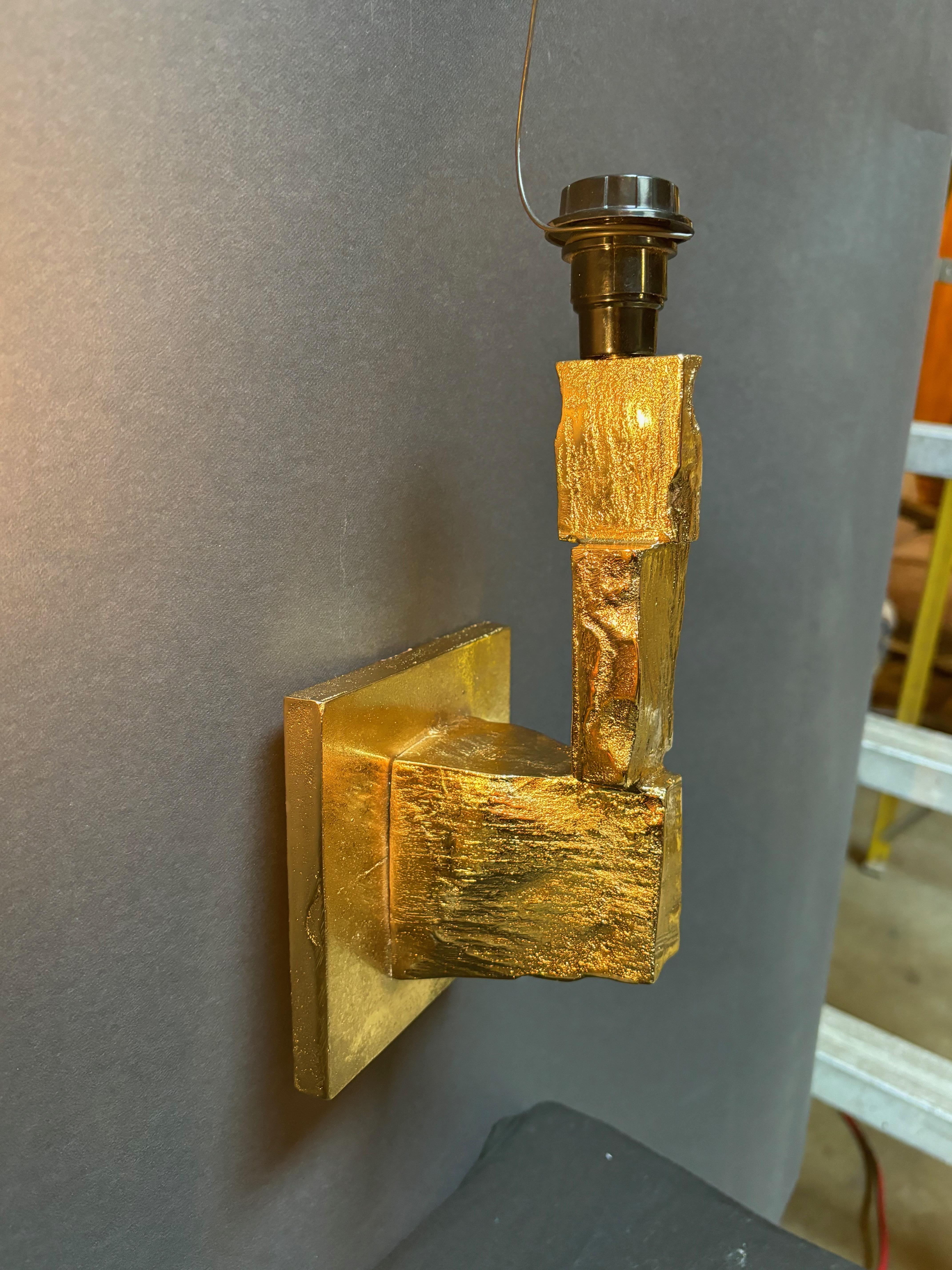 Coppia di sconsigliere placcate in oro in vendita 1