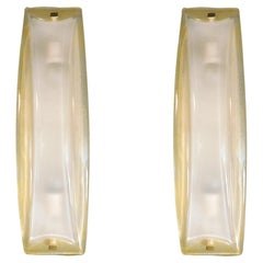 Pair of Golden Deco Murano Sconces
