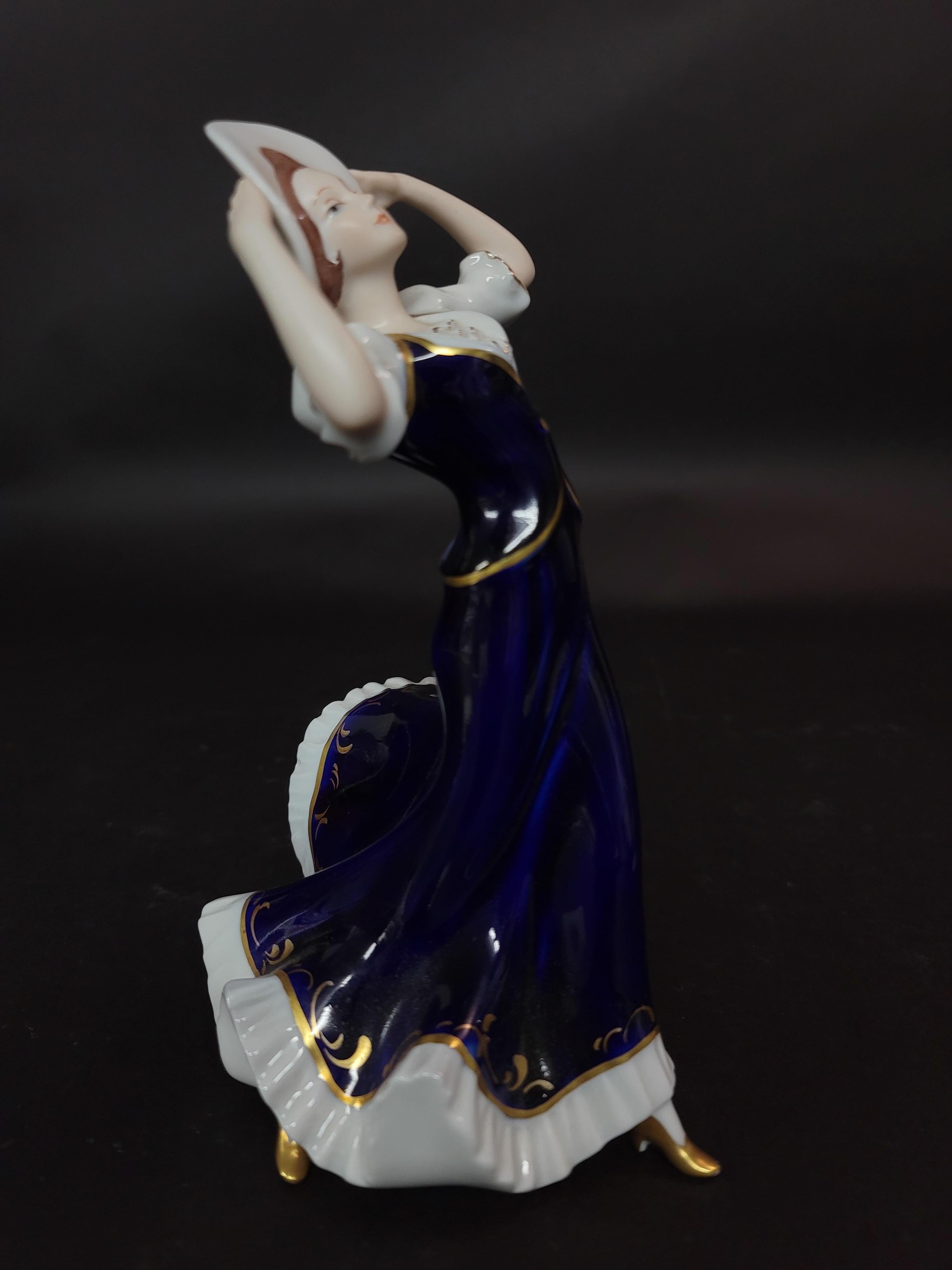 20ième siècle Paire de figurines Goldschneider et Royal Dux en vente