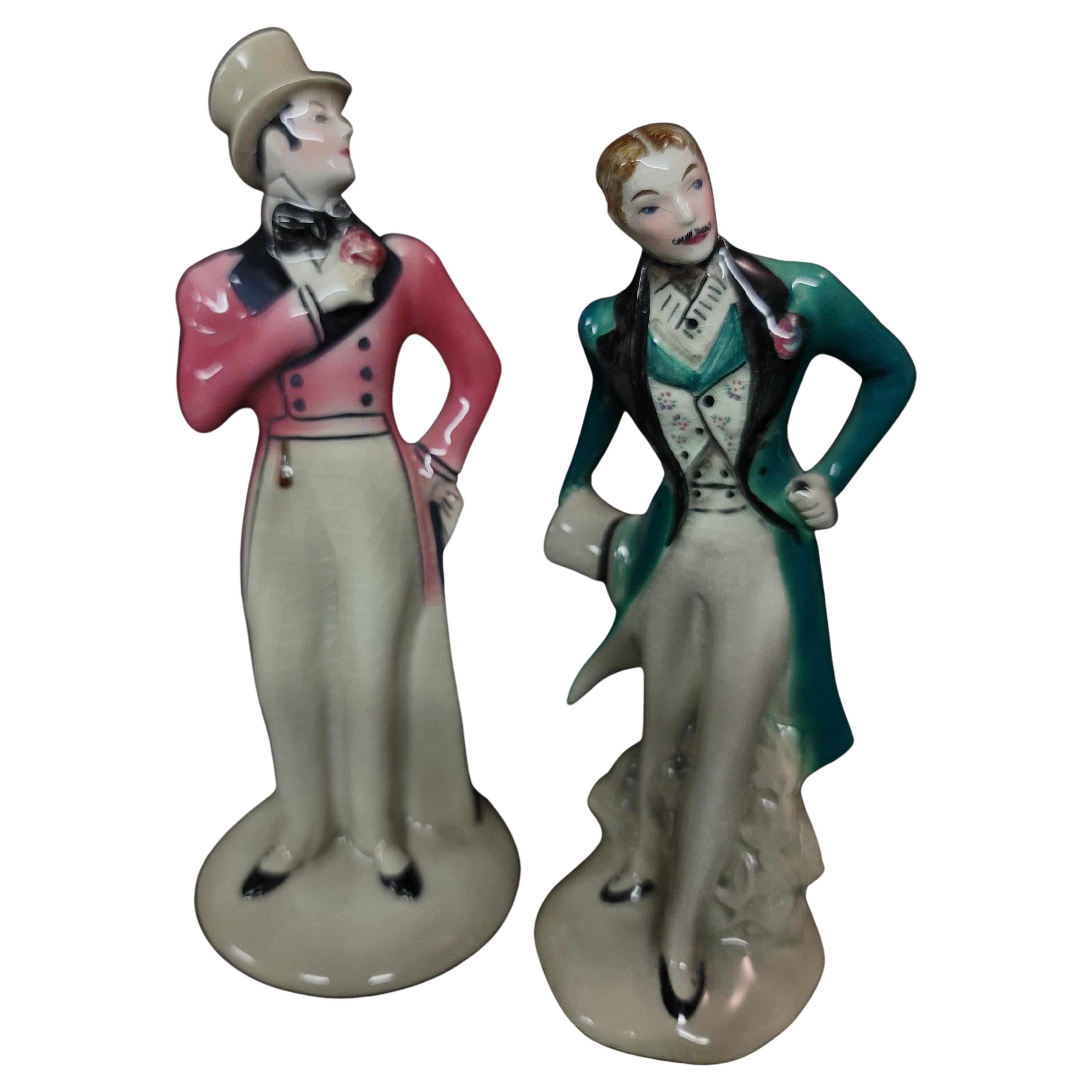 Pair of Goldschneider Figures For Sale