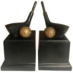 Pair of Golf Bookends