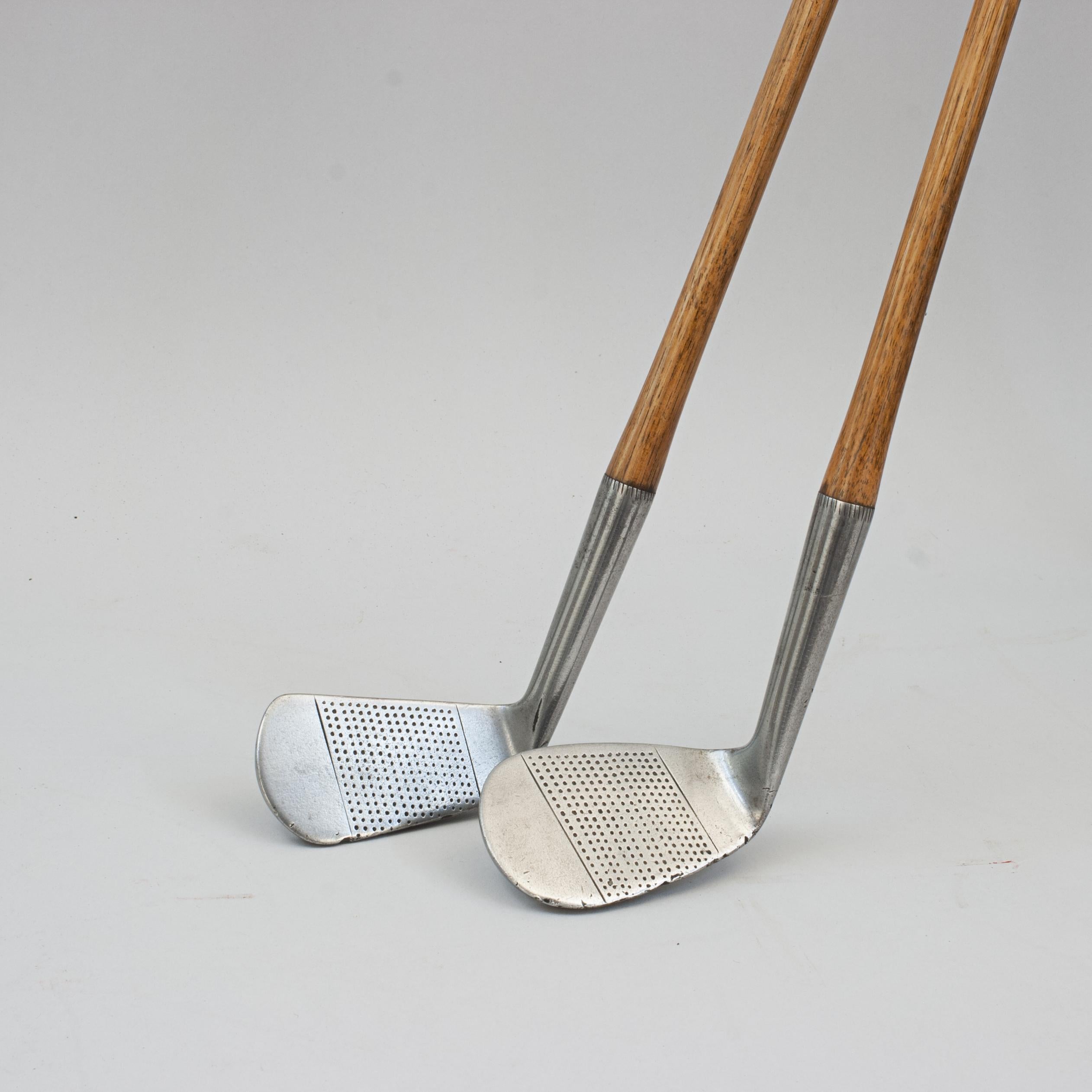 Pair of Golf Clubs by R. Forgan. Scotia, Mashie and Niblick 3