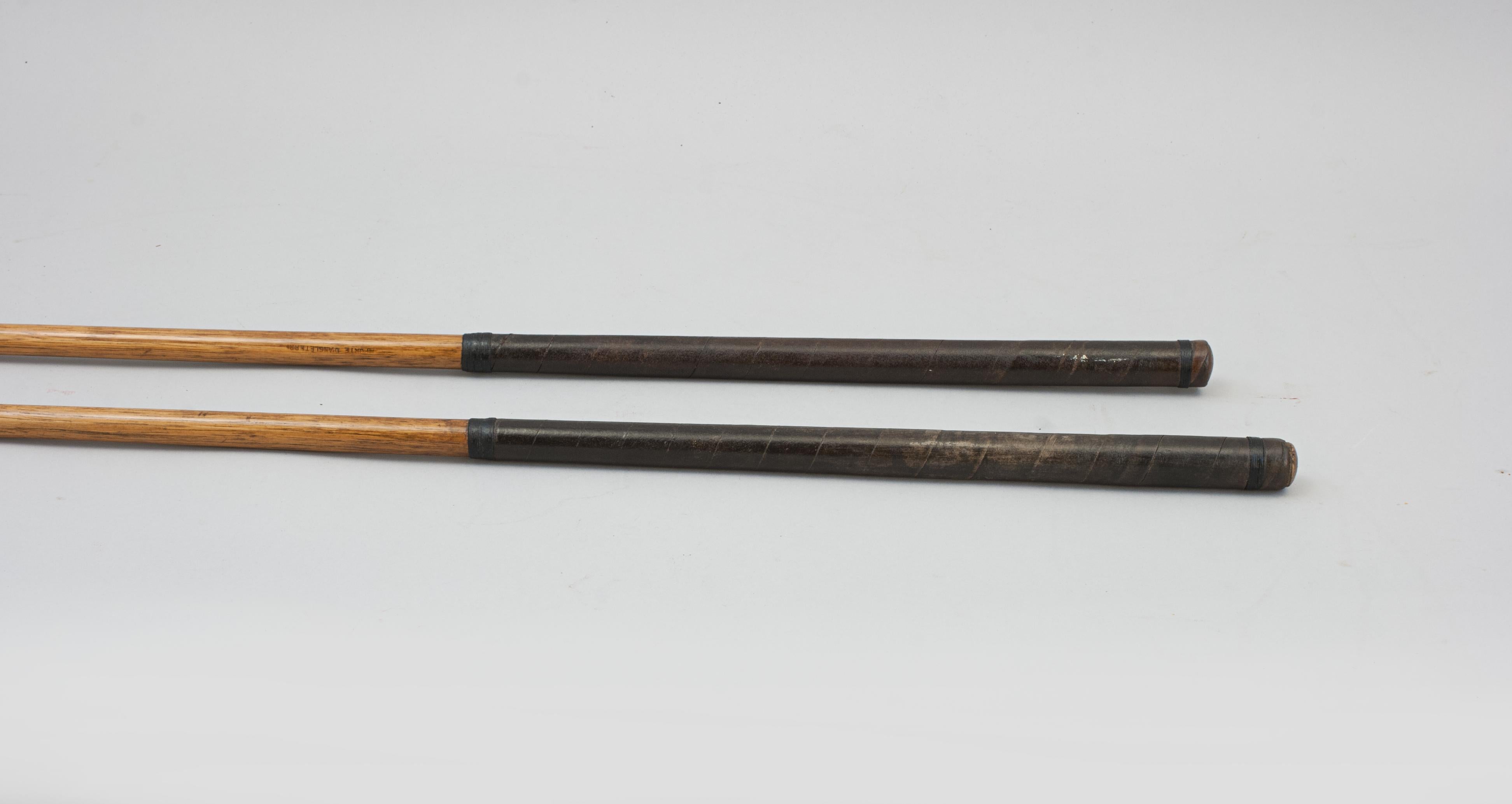 Edwardian Pair of Golf Clubs by R. Forgan. Scotia, Mashie and Niblick For Sale