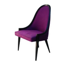 Pair of Gondola Lounge Arm Sculptural Side Chairs by Harvey Probber