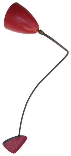 Pair of Gooseneck Articulated Wall Lights in the Manner of Mathieu Matégot