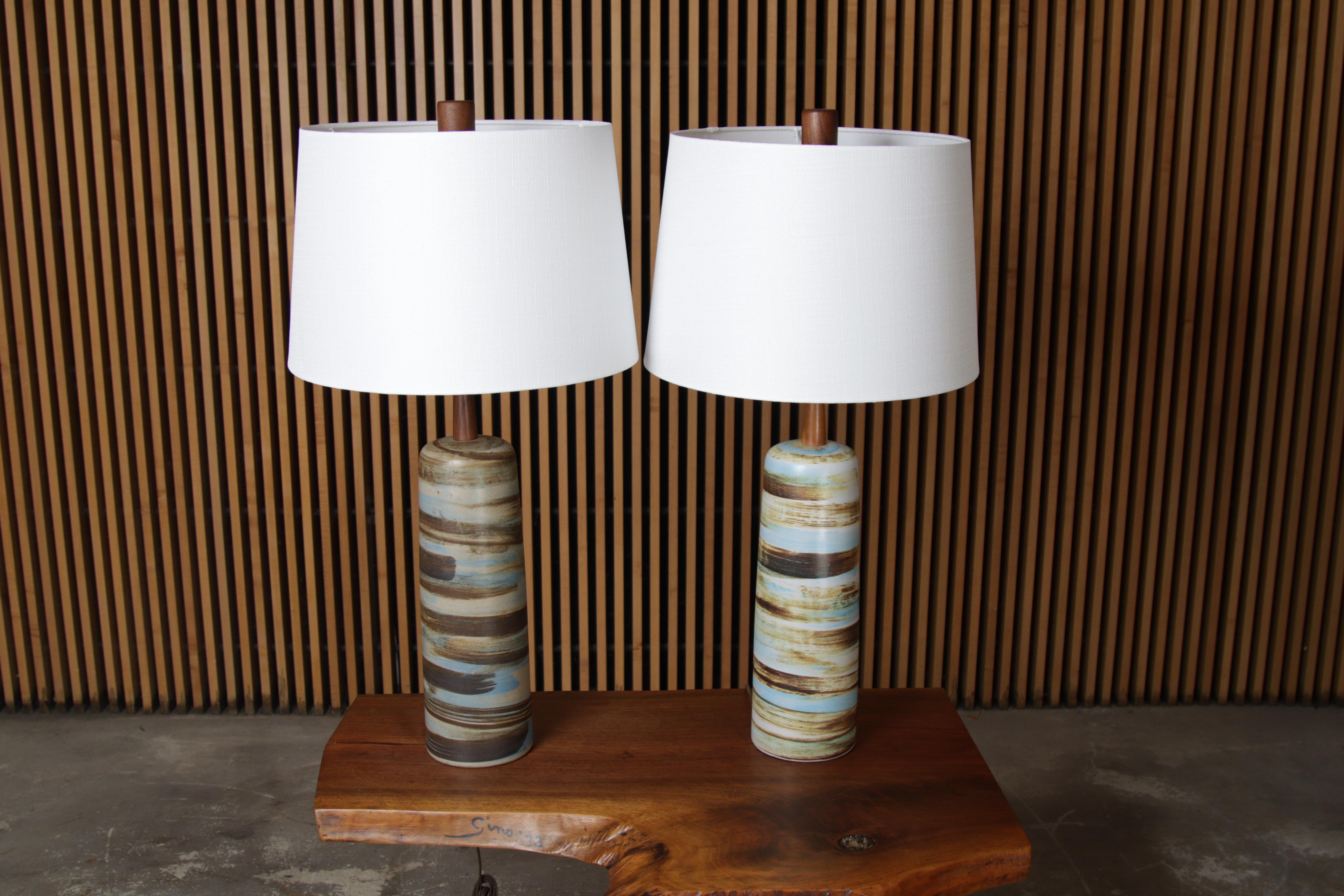 Pair of Gordon and Jane Martz Lamps In Good Condition In Southampton, NJ